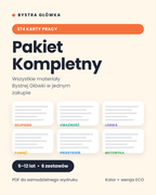 Okładka Pakiet Kompletny — 374 karty pracy Bystra Główka