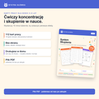 Ćwiczy koncentrację i skupienie w nauce — karty pracy Bystra Główka