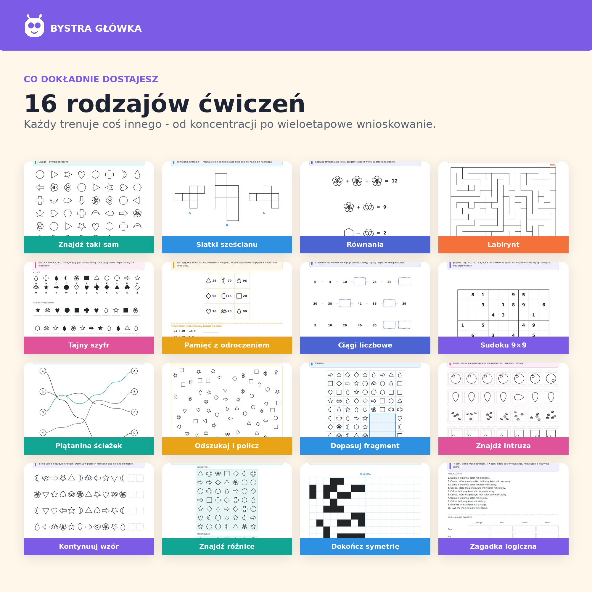 Karty pracy — Klasa 4 — Bystra Główka