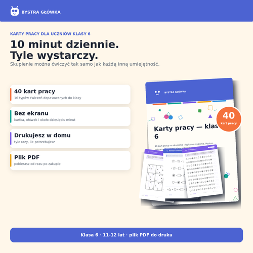 Karty pracy — Klasa 6 — Bystra Główka