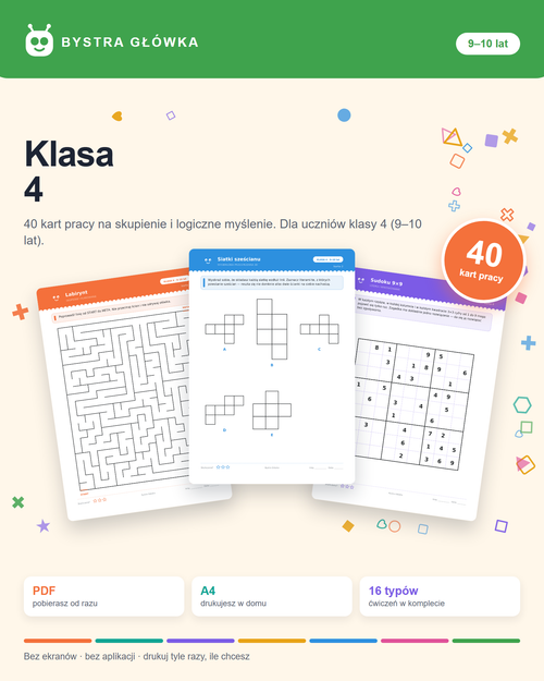 Okładka Karty pracy — Klasa 4