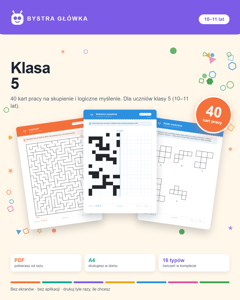 Okładka Karty pracy — Klasa 5