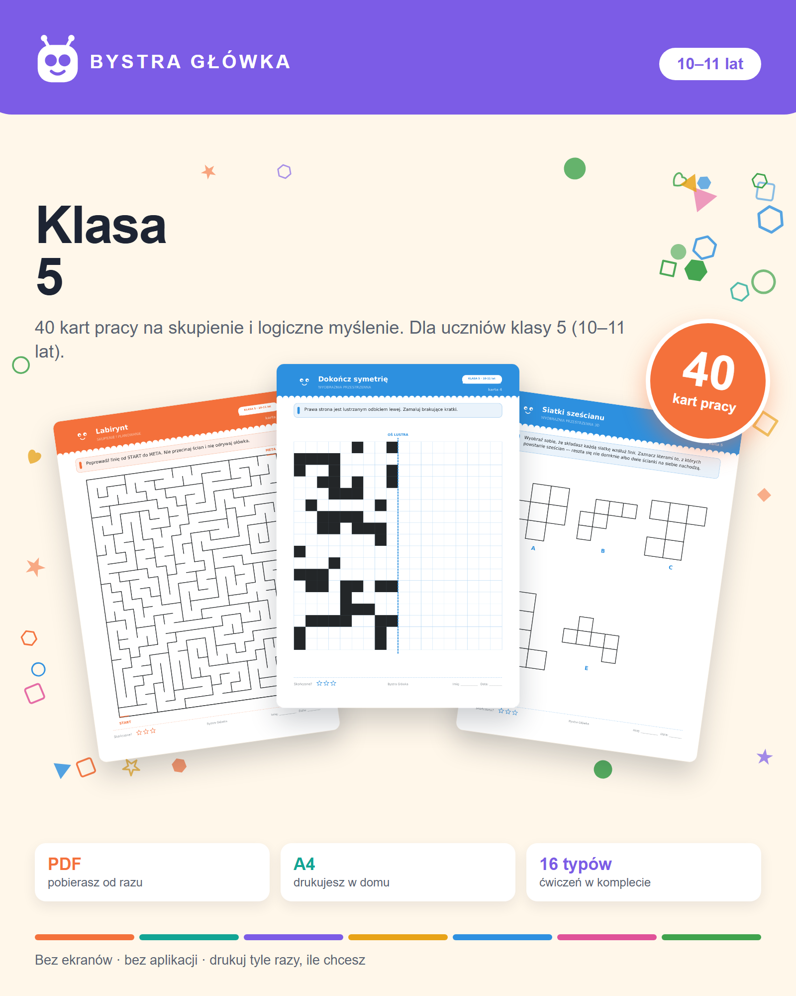 Okładka Karty pracy — Klasa 5