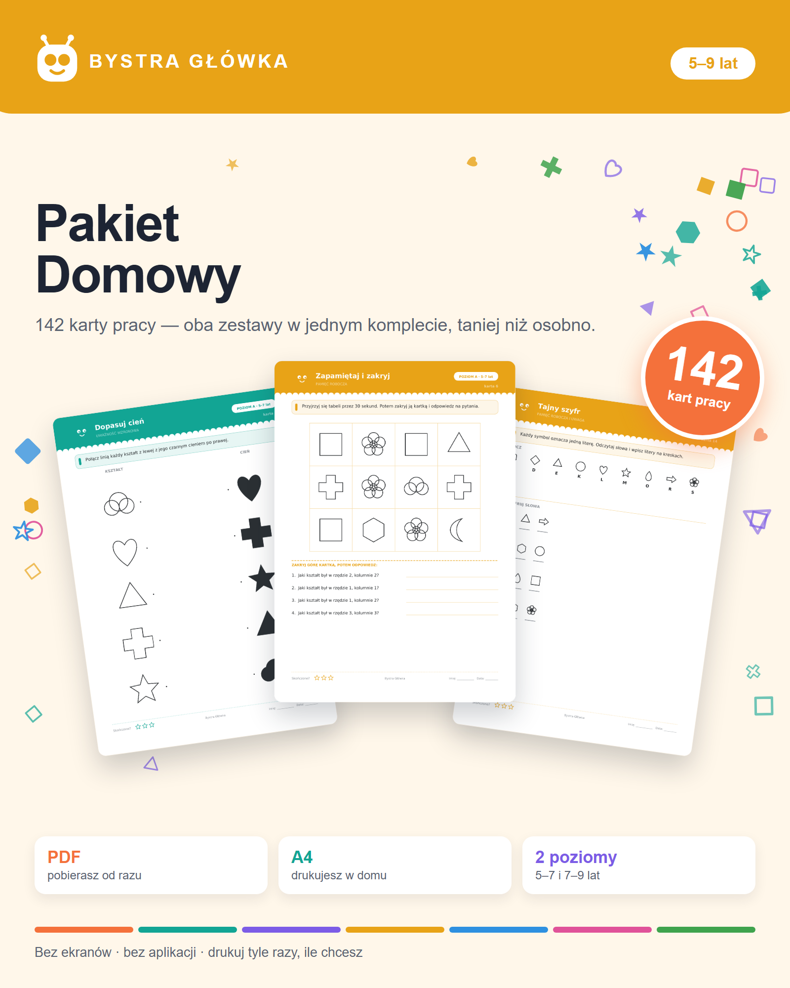 Okładka Pakiet Domowy — 142 karty pracy