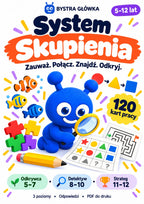 System Skupienia — okładka, 120 kart pracy PDF dla dzieci 5–12 lat