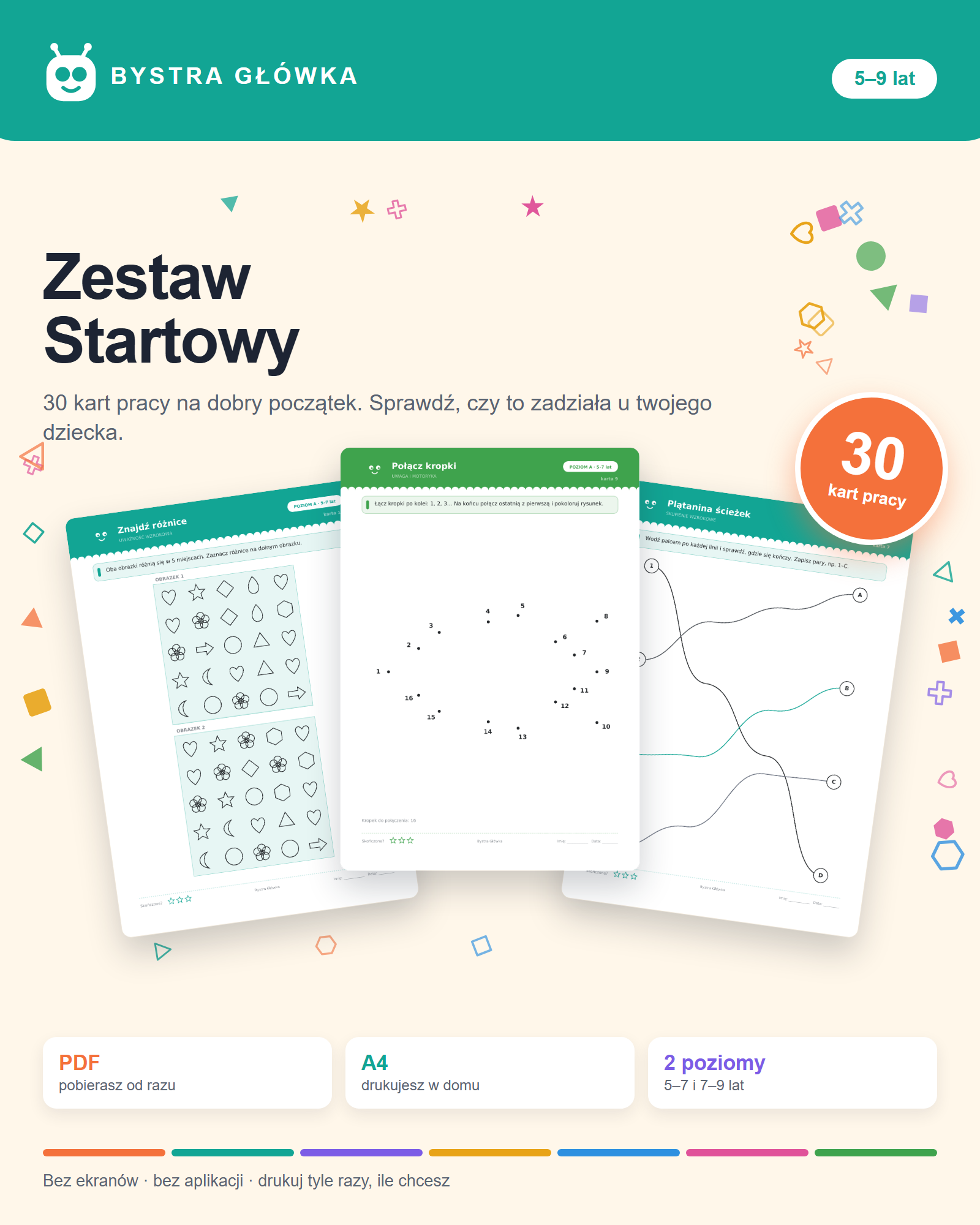Okładka Zestaw Startowy — 30 kart pracy
