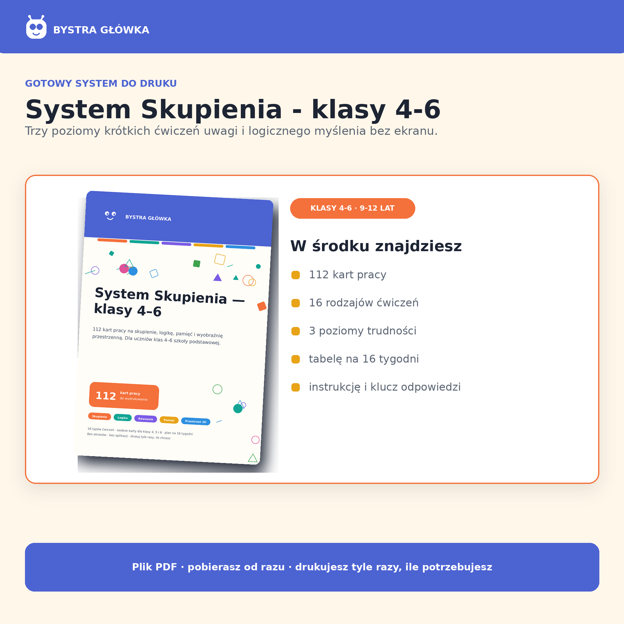 System Skupienia — Klasy 4–6 — Bystra Główka